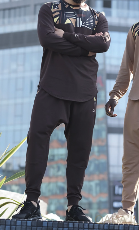 Ensemble Afro Wax - Sarouel + Sweat Col Rond - Qaba'il