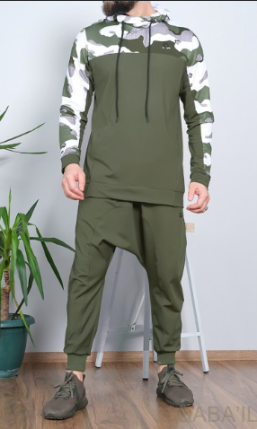 Ensemble Army - Sarouel + Sweat Capuche - Qaba'il