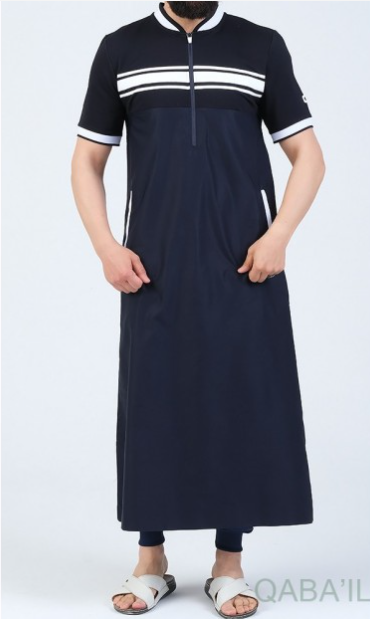 Qamis long NAVY R24